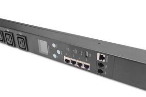 DN95640-3-H.jpg DIGITUS Smart PDU, Input Monitored, ingresso 1x16A, uscite 20 x C13, 4 x C19