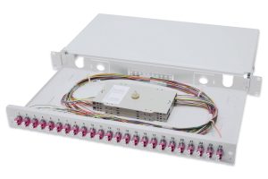 CASSETTO FIBRA OTTICA 24 CONNETTORI LC DUPLEX OM4 CON PIGTAIL DIGITUS
