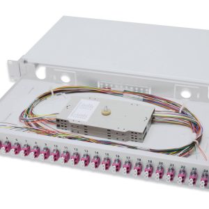 DN963324G.jpg CASSETTO FIBRA OTTICA 24 CONNETTORI LC DUPLEX OM4 CON PIGTAIL DIGITUS
