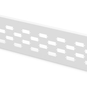 DN96802M2G.jpg PIASTRA ADATTATORE PER DN-96800M-2, GRIGIO (RAL 7035) 12X SC-DX, LC-QD