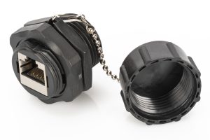 DNINDC6CG.jpg ACCOPPIATORE INDUSTRIALE CAT 6 SCHERMATO CON ANTIPOLVERE DIGITUS
