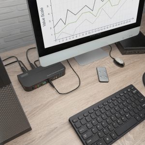 DS12874-4-H.jpg Switch KVM, 2x1 HDMI, HDMI Out, USB, 4Kx2K@60Hz