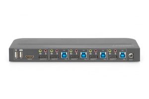 DS12890-1-H.jpg DIGITUS Switch KVM, 4 porte, 4K60Hz, 4 x DP in, 1 x DP/HDMI out