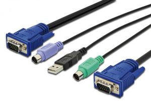 DS19231G.jpg CAVO TRIPLO PER CONSOLE CON SWITCH KVM PER SERVER USB/PS2 - MT. 1,80