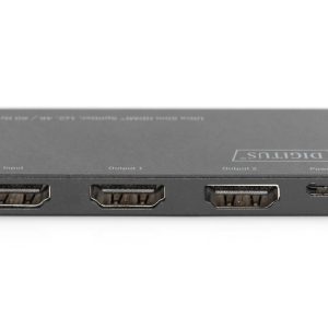 SPLITTER ULTRA SLIM HDMI, 1X2, 4K/60HZ HDR, HDCP 2.2, 18 GBPS, MICRO USB POWER