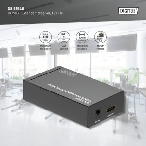 DS55518-5-H.jpg DIGITUS Ricevitore extender HDMI IP, Full HD per DS55517