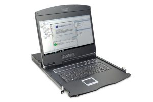 DS722113IT-1-H.jpg CONSOLE MODULARE PER RACK 19" TFT CON SWITCH KVM 16 PORTE TASTIERA ITALIANA