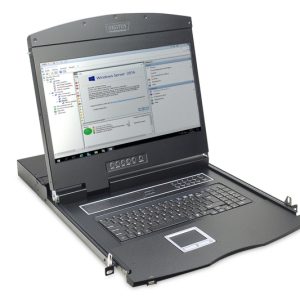 DS722113IT-1-H.jpg CONSOLE MODULARE PER RACK 19" TFT CON SWITCH KVM 16 PORTE TASTIERA ITALIANA