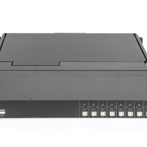 DS722216IT-1-H.jpg Console KVM modulare HD LCD con TFT da 19", connessione KVM HDMI a 8 porte, touchpad, layout di tastiera italiano