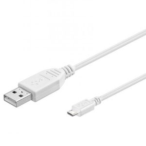 E10336G.jpg CAVO DI CONNESSIONE MICRO USB B - LUNGHEZZA CM. 60 SCHERMATO BIANCO