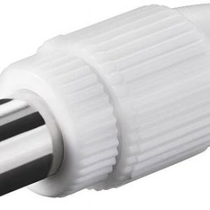 CONNETTORE COASSIALE IN PLASTICA FISSAGGIO A VITE MASCHIO