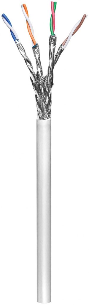 E10426G.jpg MATASSA CAVO RETE CAT 6 SCHERMATO S/FTP LSZH FLESSIBILE MT 100 CCA