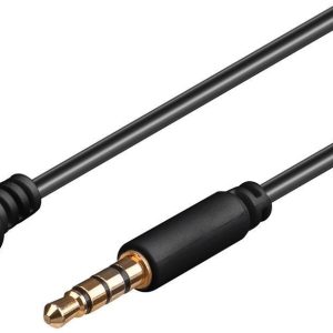 CAVO PROLUNGA AUDIO 3,5 MM 4 POLI MASCHIO/FEMMINA PROLUNGA PER CUFFIE/MICROFONO SU SMARTPHONE MT 1 NERO