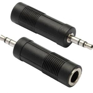 ADATTATORE STEREO 3,5MM. MASCHIO - 6,35MM. FEMMINA