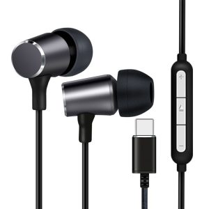 LK10NG.jpg AURICOLARI CON MICROFONO CON CONTROLLO VOLUME CONNETTORE USB-C COLORE NERO