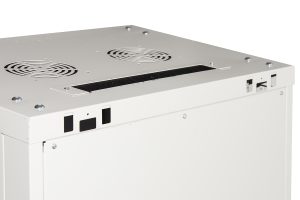 ARMADIO RACK 19" 6 UNITA' DA MURO (A) 370 x (L) 600 x (P) 450 GRIGIO DISASSEMBLATO PORTA VETRO