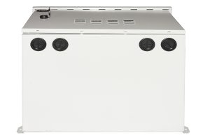 LK191260IP-2-H.jpg ARMADIO RACK 19 POLLICI 12U PER RETI DA ESTERNO CLASSE PROTEZIONE IP55 MISURE MM (L)600X(P)600X(A)600 GRIGIO CHIARO CON VENTOLE FILTRATE