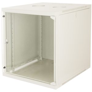 LK1912U66G-1-H.jpg ARMADIO RACK 19" 12 UNITA' DA MURO (A)620X (L)540 X PROFONDITA' 600 MM. COLORE GRIGIO CHIARO PORTA VETRO
