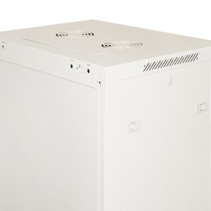 ARMADIO RACK 19" 20 UNITA' DA MURO (A)995X (L)600 X PROFONDITA' 450 MM. COLORE GRIGIO PORTA VETRO