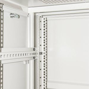 ARMADIO RACK 19" 27U (A)1388 (L)600 (P)1000 COLORE GRIGIO PORTA VETRO