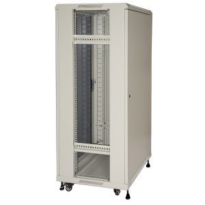 LK1932U66GR-1-H.jpg ARMADIO RACK 19" PER RETI 32U (A)1610, (L)600, (P)600 COLORE GRIGIO PORTA VETRO