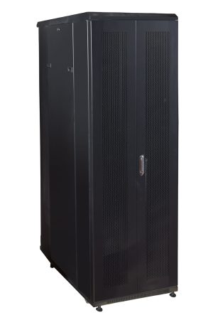 LK1937U610N-1-H.jpg ARMADIO RACK 19" PER RETI 37U (A)1833, (L)600, (P)1000 COLORE NERO PORTA TRAFORATA