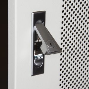 ARMADIO RACK 19" 42U (A)2055, (L)600, (P)1000 COLORE GRIGIO DISASSEMBLATO PORTA TRAFORATA