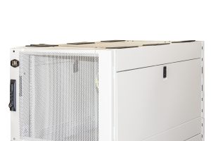 LK1942U614-1-H.jpg ARMADIO RACK 19" 42U CON 4 COMPARTIMENTI 1992(A) x 1070(P) X 600(L) GRIGIO PORTE TRAFORATE