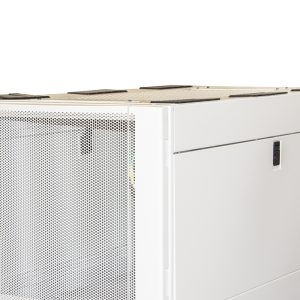 LK1942U614-1-H.jpg ARMADIO RACK 19" 42U CON 4 COMPARTIMENTI 1992(A) x 1070(P) X 600(L) GRIGIO PORTE TRAFORATE