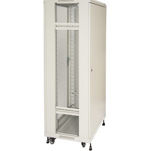 ARMADIO RACK 19" 42U (A)2055, (L)600, (P)800 COLORE GRIGIO PORTA TRAFORATA