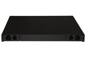 PANNELLO FIBRA OTTICA 19" CON 24 PORTE SC SIMPLEX O LC DUPLEX PROFONDITA' 250 MM NERO CON ACCESSORI