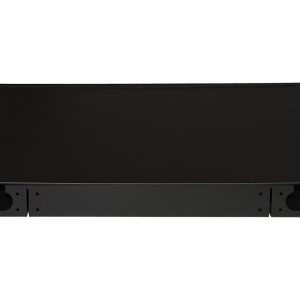 PANNELLO FIBRA OTTICA 19" CON 24 ADATTATORI LC DUPLEX OM3 PROFONDITA' 250 MM CON PIGTAIL INSTALLATI COLORE NERO