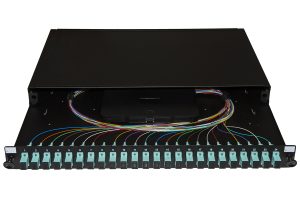 LK24SC3P-1-H.jpg PANNELLO FIBRA OTTICA 19" CON 24 ADATTATORI SC SIMPLEX OM3 PROFONDITA' 250 MM CON PIGTAIL INSTALLATI COLORE NERO