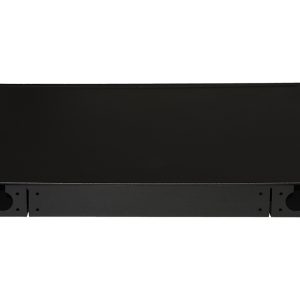 PANNELLO FIBRA OTTICA 19" CON 24 ADATTATORI SC DUPLEX OM4 PROFONDITA' 250 MM COLORE NERO