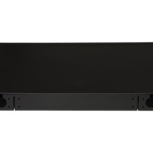 PANNELLO FIBRA OTTICA 19" CON 24 ADATTATORI SC SIMPLEX OM4 PROFONDITA' 250 MM CON PIGTAIL INSTALLATI COLORE NERO