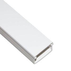 LK30620-1-H.jpg CANALINA PASSACAVI ADESIVA IN PVC MM 30x20 MT 2 CON COPERCHIO SCORREVOLE BIANCO