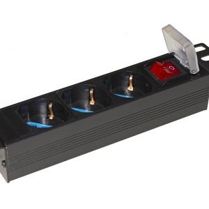 MULTIPRESA 3 PRESE ITA/SCHUKO PER ARMADI 10" CON CAVO SPINA ITALIANA E INTERRUTTORE