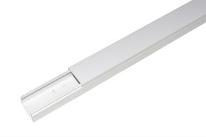 LK406258-1-H.jpg CONFEZIONE 8 CANALINE PASSACAVI ADESIVE IN PVC MT 1 DIMENSIONI 40x25 MM CON COPERCHIO SCORREVOLE BIANCO (8 MT IN TOTALE)