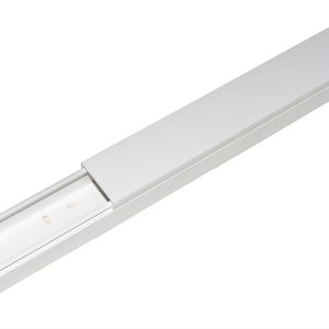 CONFEZIONE 8 CANALINE PASSACAVI ADESIVE IN PVC MT 1 DIMENSIONI 40x25 MM CON COPERCHIO SCORREVOLE BIANCO (8 MT IN TOTALE)