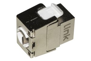 PRESA RETE KEYSTONE JACK RJ45 CATEGORIA 5E SCHERMATA TOOLESS CONTATTI DORATI 50 MICRON
