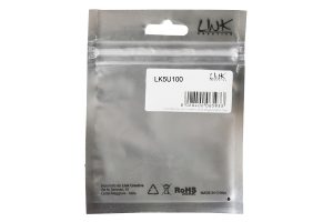 LK5U100-5-H.jpg CAVO RETE UTP CAT. 5E NON SCHERMATO MT. 10 COLORE GRIGIO