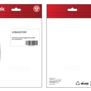 LK6AU010W-5-H.jpg CAVO RETE CATEGORIA 6A NON SCHERMATO UTP AWG24 COLORE BIANCO HALOGENFREE MT 1