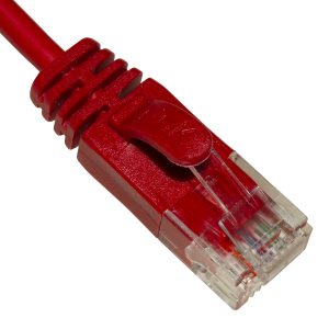 LK6U010RS-1-H.jpg CAVO RETE CATEGORIA 6 NON SCHERMATO UTP COLORE ROSSO HALOGENFREE MT 1 SLIM