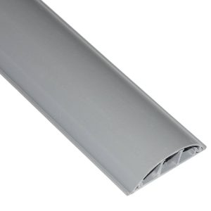 CANALINA BOMBATA PASSACAVI DA PAVIMENTO PVC 75x20 CON COPERCHIO SCORREVOLE MT 2