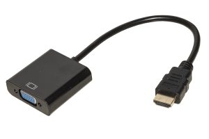 ADATTATORE HDMI® TIPO A MASCHIO A VGA FEMMINA CON PRESA AUDIO STEREO 3,5 MM