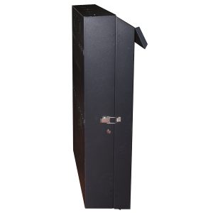 LKBA5U36-1-H.jpg ARMADIO RACK 19" DA MURO VERTICALE 5U MISURE MM 650X1082X248 COLORE NERO PER SERVER PROFONDI FINO A 92 CM, CON MONTANTI REGOLABILI