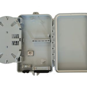 BOX DA ESTERNO 4 PORTE PER CONNETTORI FIBRA OTTICA SC SIMPLEX O LC DUPLEX PER APPLICAZIONI FTTH IP67