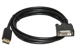 LKCDPDVI10-1-H.jpg CAVO DISPLAYPORT MASCHIO - DVI MASCHIO CONTATTI DORATI MT. 1