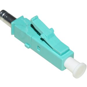 LKCLC3MM-1-H.jpg CONNETTORE FIBRA OTTICA LC MULTIMODE OM3 DUPLEX CONFEZIONE 100 CONNETTORI CON CAVALLOTTI PER DUPLEX