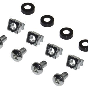 PANNELLO PATCH 19" VUOTO IN METALLO PER 8 KEYSTONE JACK NERO